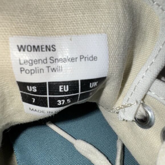 Seavees Legend Pride Cotton Poplin White Sneakers Sz. 7 - Picture 5 of 6